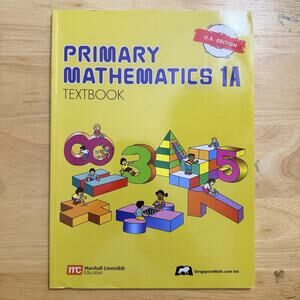 Primary Mathematics 1A Textbook Singapore Homeschool Curriculum Paperback Book